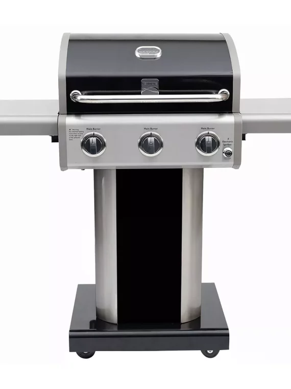 Kenmore 3-Burner Outdoor Gas BBQ Propane Grill – Black