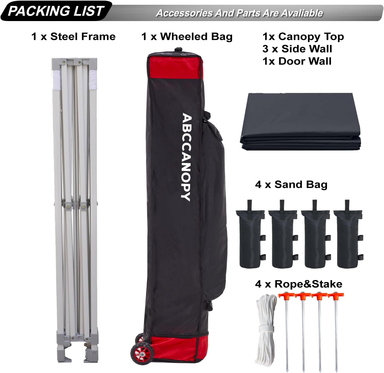 Easy Pop Up Canopy Tent 10×10 with Sidewalls