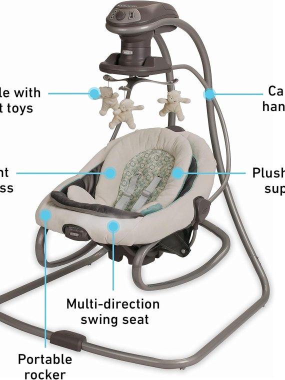 DuetSoothe Swing and Rocker – Sapphire