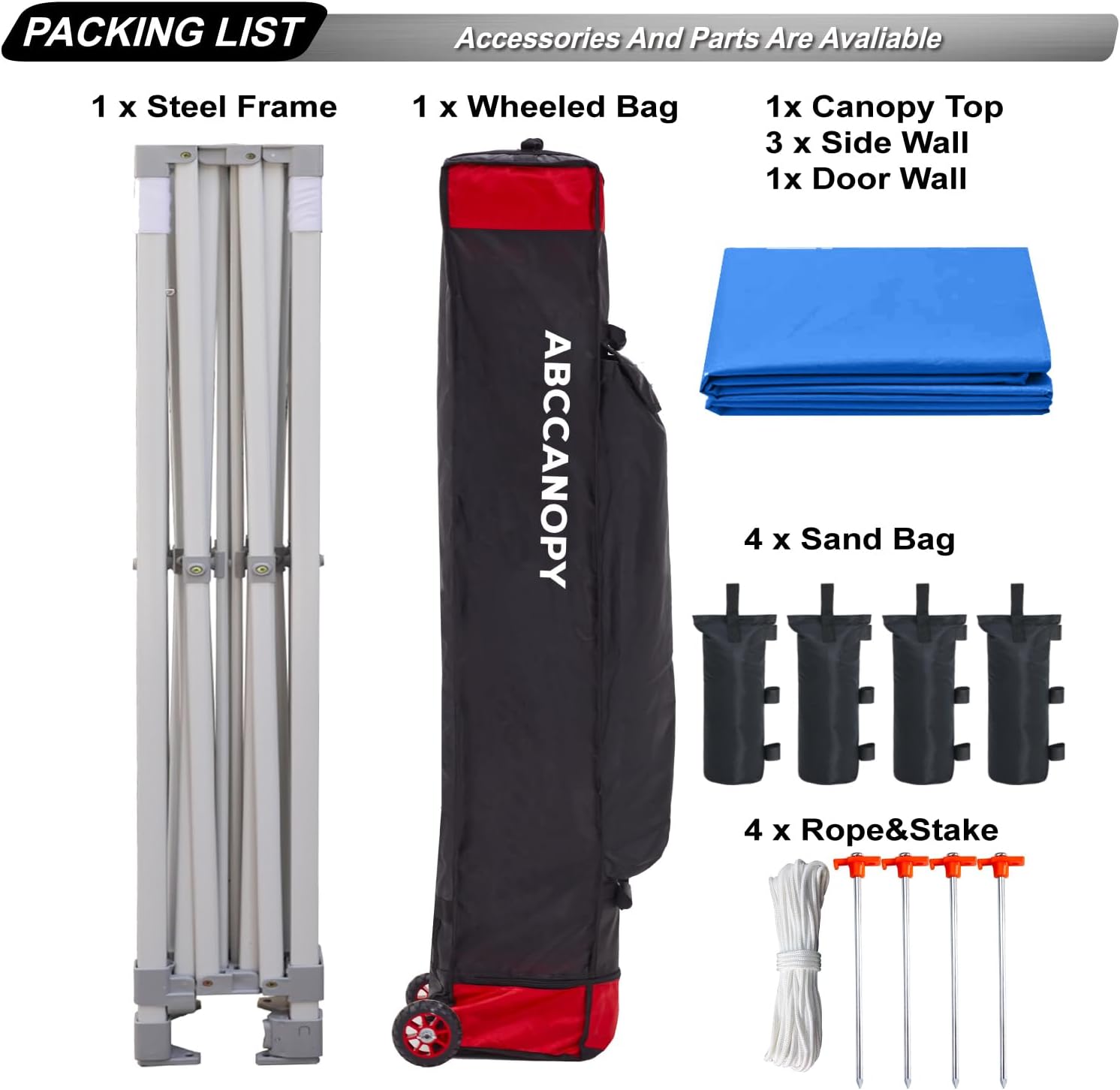 Easy Pop Up Canopy Tent 10×10 with Sidewalls