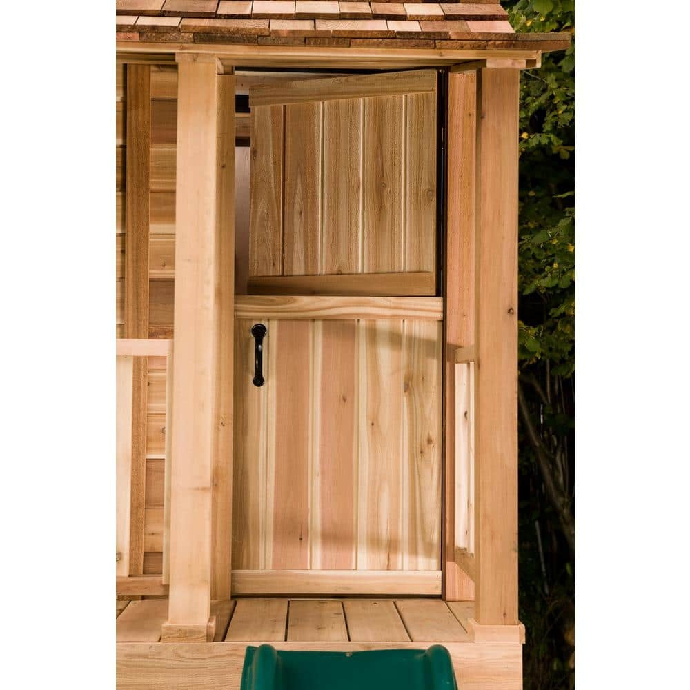 2026 Outdoor Living Today Little Squirt 6×6 ft. Cedar Playhouse with Windows and Dutch Door