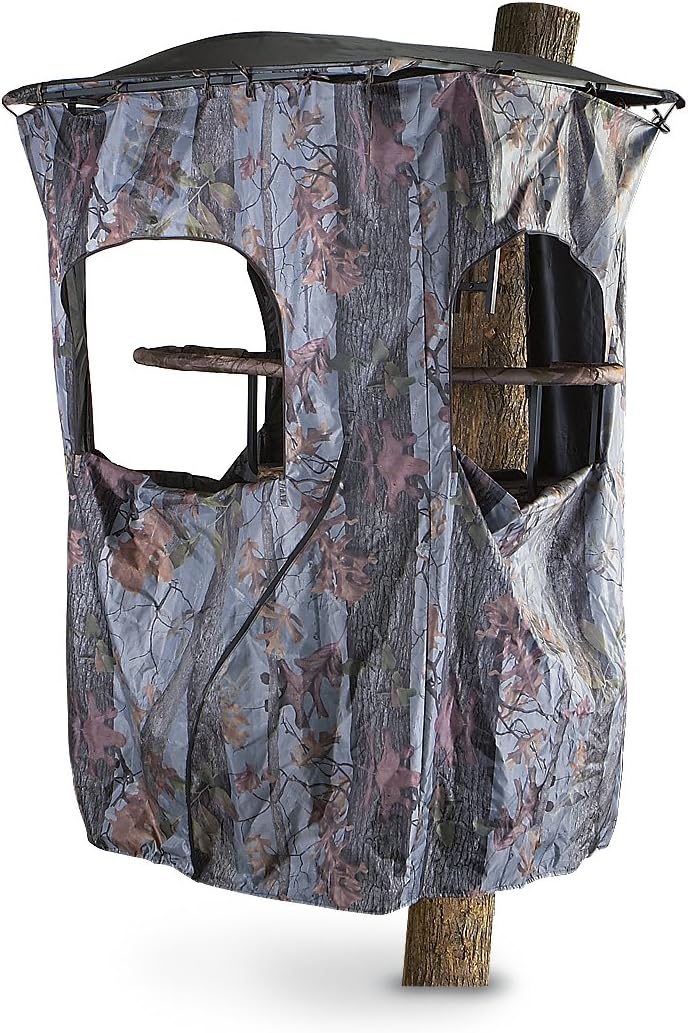 Guide Gear Universal Tree Stand Blind Kit for Hunting  Elevated Deer Blinds  Camo Tent
