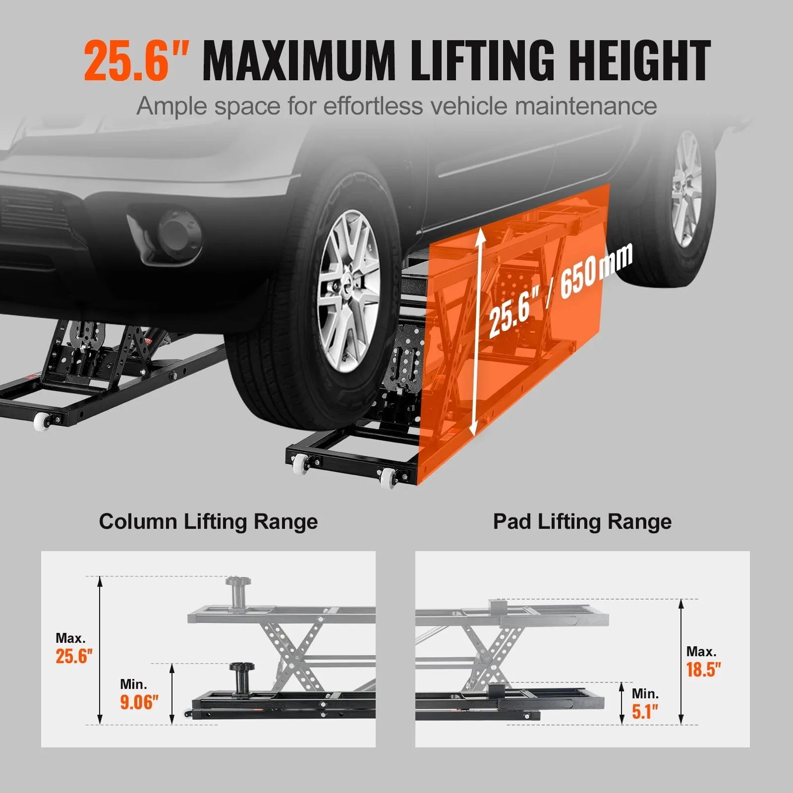 2026 Portable Car Lift 5000 LBS Automatic Car Lift System Jack for Home Garage
