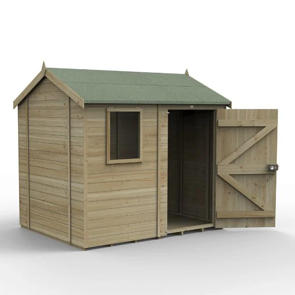 Forest Garden Timberdale 8 X 6 Reverse Apex Shed