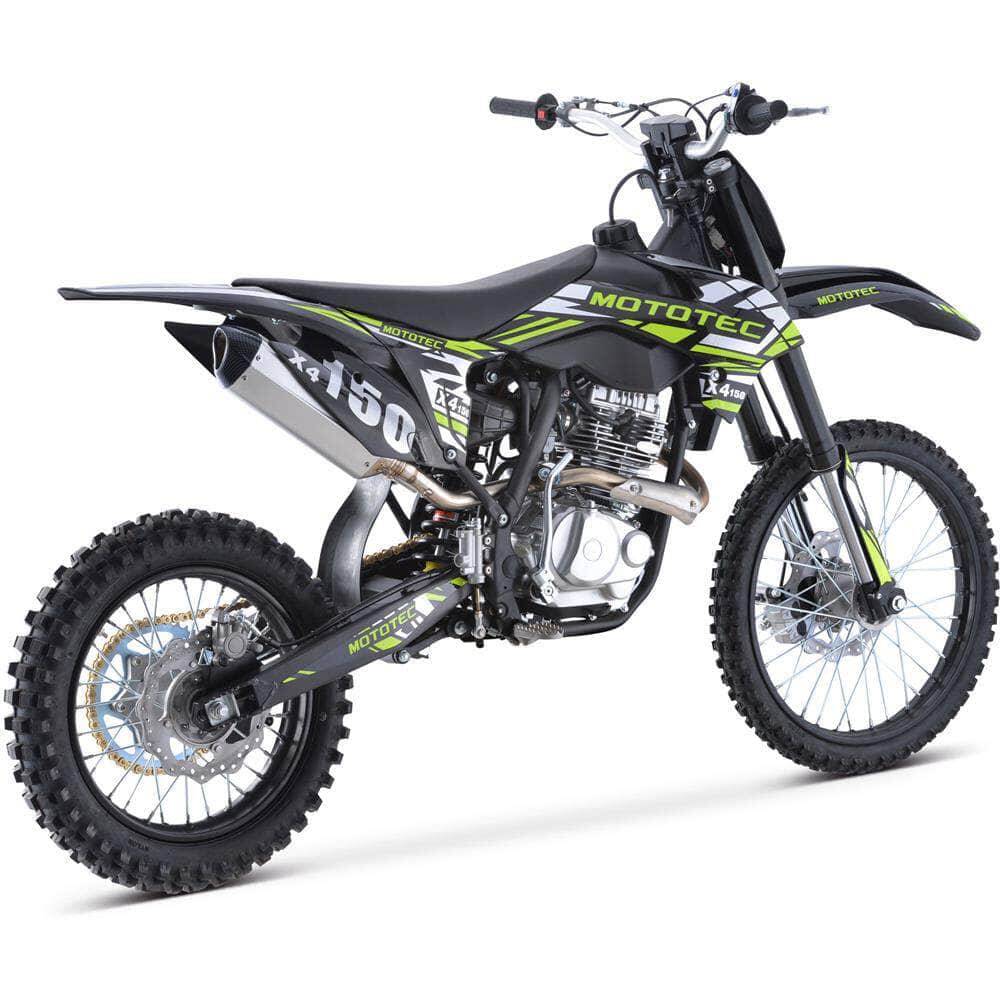 2025 MotoTec X5 250cc 4-Stroke Gas Dirt Bike Black