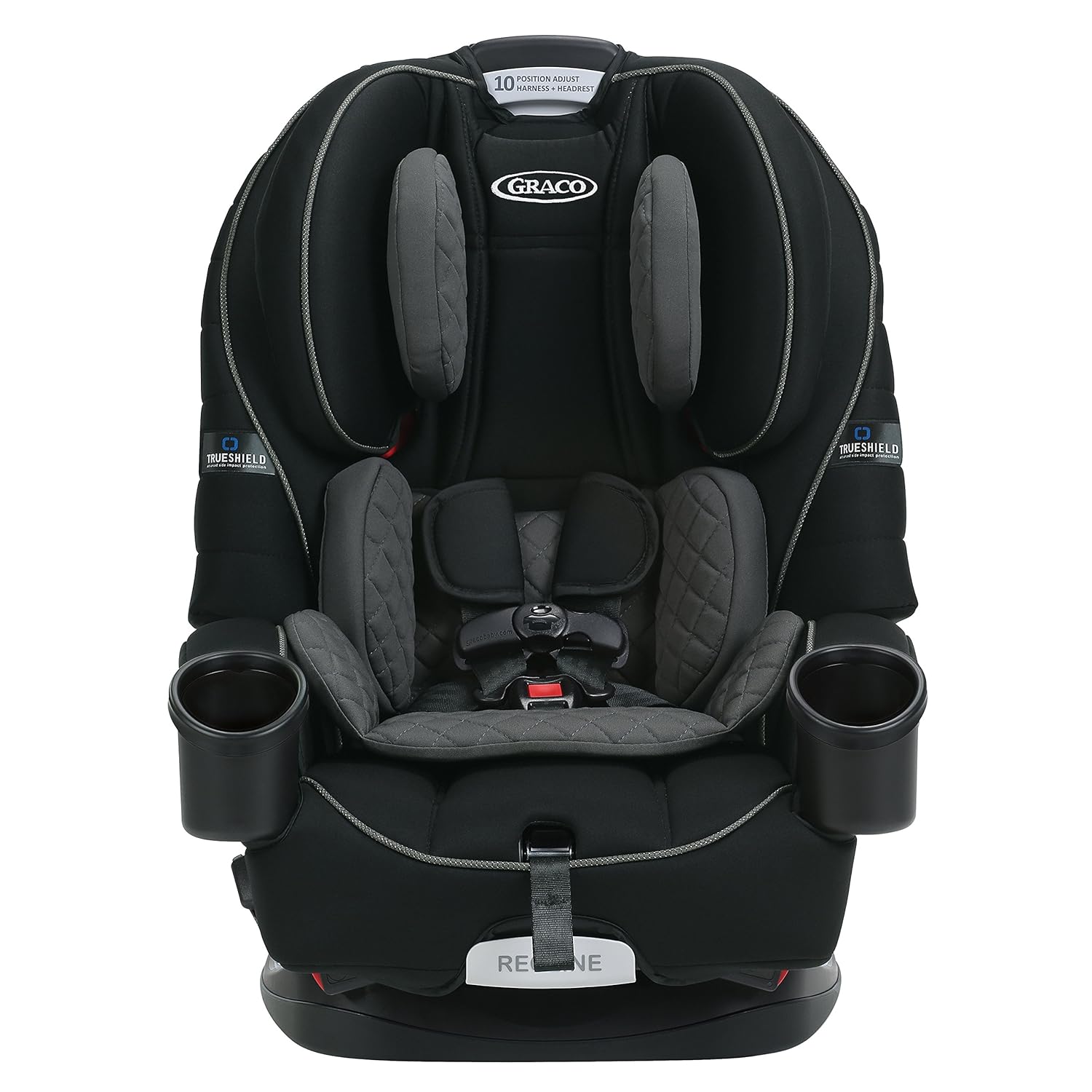 4Ever Dlx 4-In-1 Car Seat – Grey, Infant to Toddler