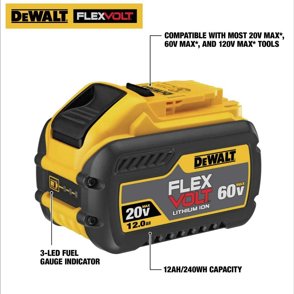 Flexvolt 20V/60V Max 12.0Ah Battery (DCB612)
