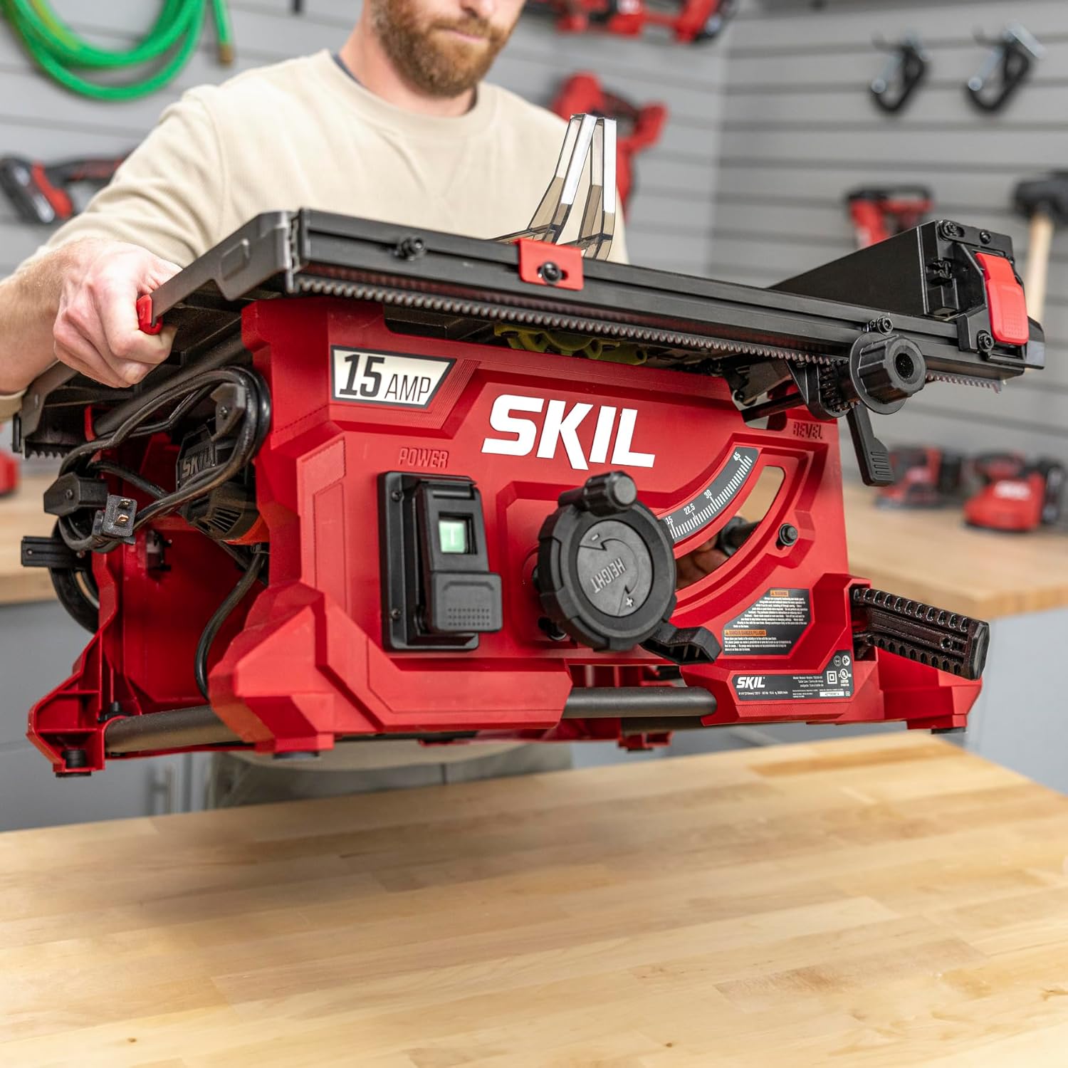 15 Amp 10′′ Jobsite Table Saw with Folding Stand