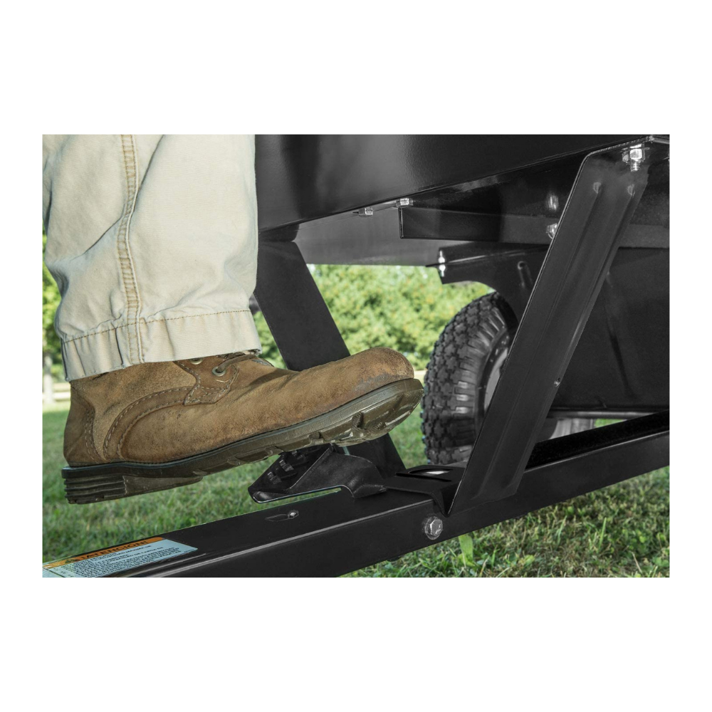 Utility Tow Behind Steel Dump Cart, 750 Pound Capacity