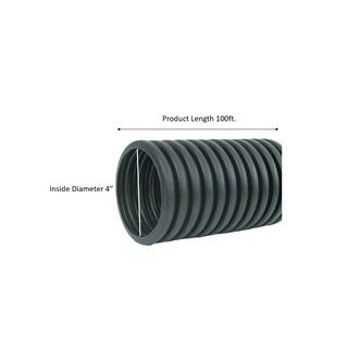 Advanced Drainage Systems 4 in. x 100 ft. Singlewall Solid Drain Pipe