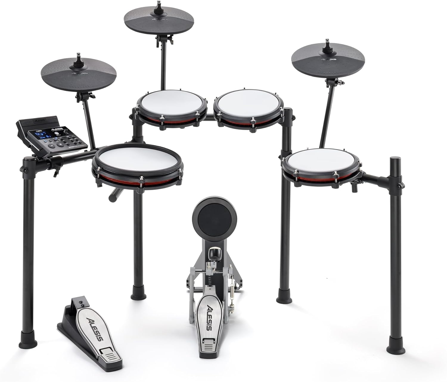 Max Electric Drum Set with Mesh Pads & Bluetooth