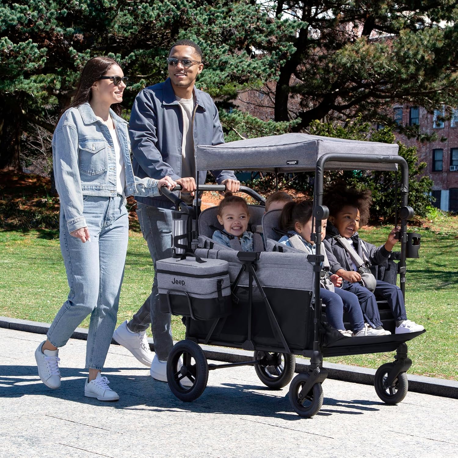 Jeep Wrangler Deluxe 4-Seater Stroller Wagon