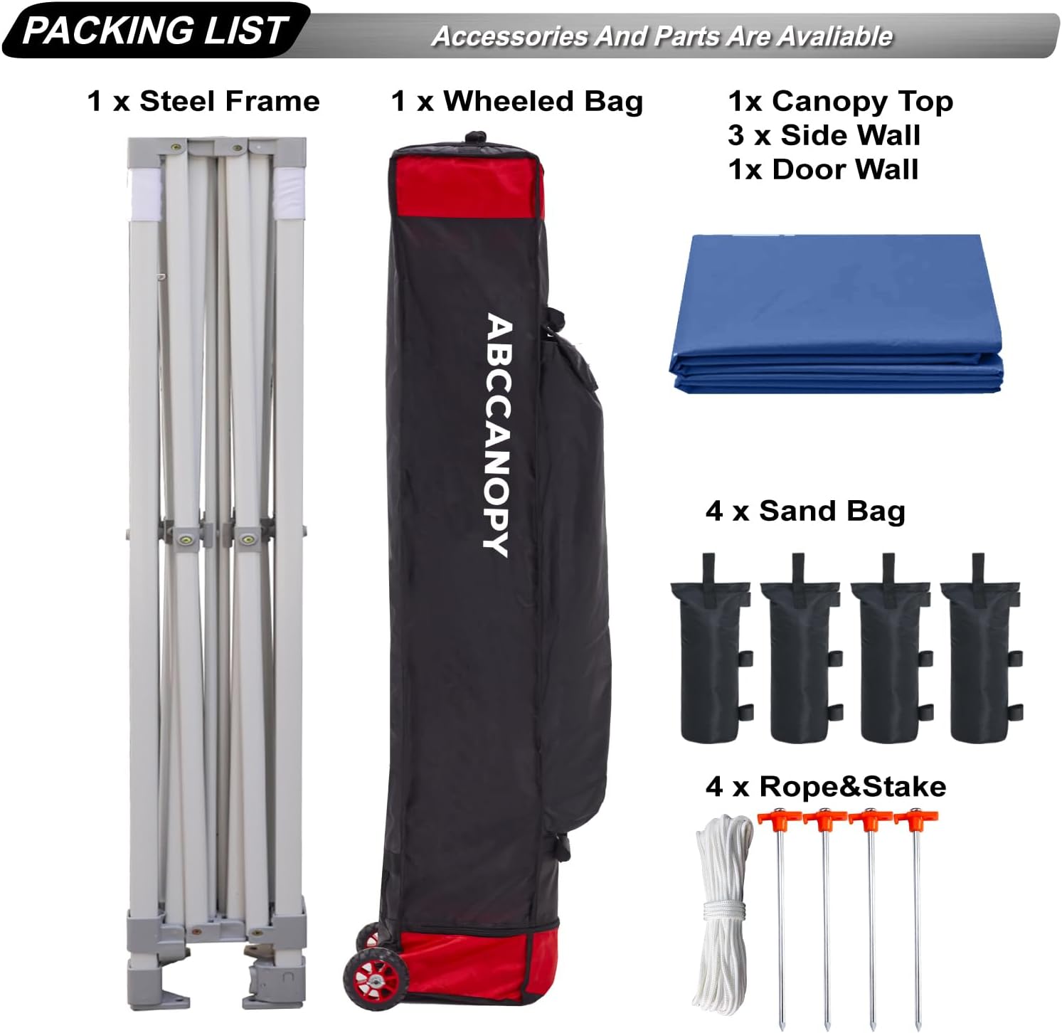 Easy Pop Up Canopy Tent 10×10 with Sidewalls