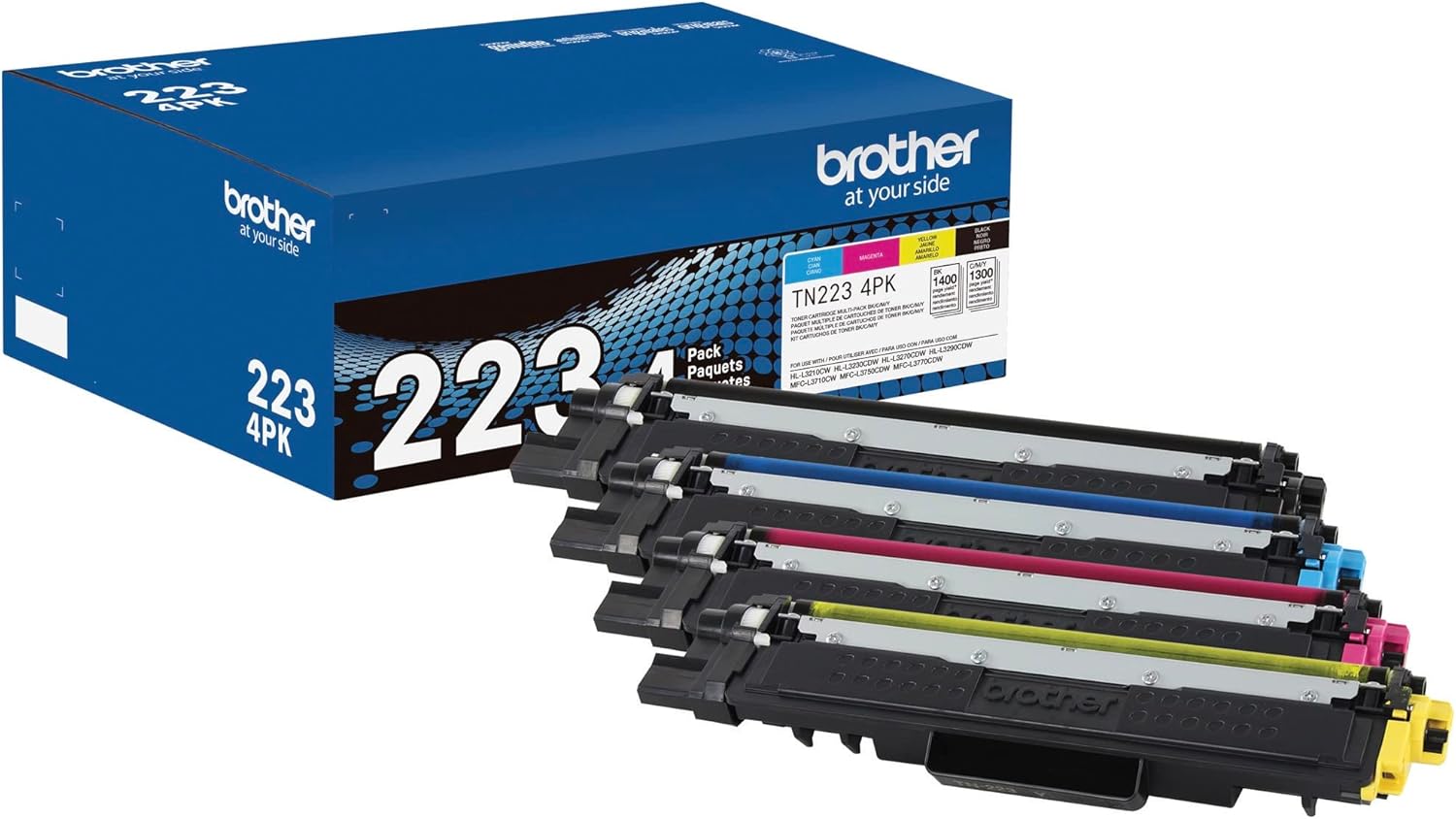 Genuine TN223 Standard-Yield Toner Cartridge Set