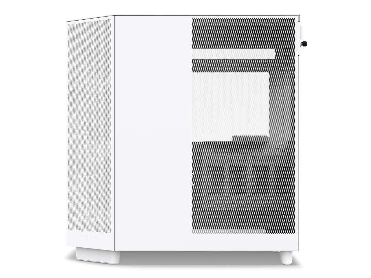 2026 NZXT H6 FLOW Compact Dual-Chamber Mid-Tower Airflow Case, White, CC-H61FW-01