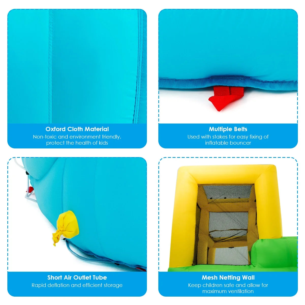 2026 Inflatable Water Park Bounce House w/Climbing Wall Two Slides and Splash Pool