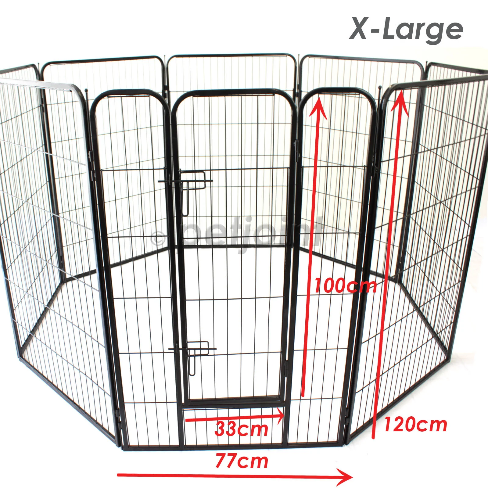 XL Extra Large Pet Enclosure Playpen Heavy Duty Fence 8 Panels / Gate