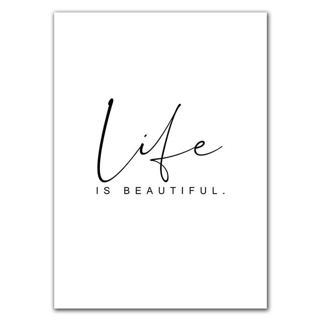 “Life is Beautiful” Dandelion Wall Art