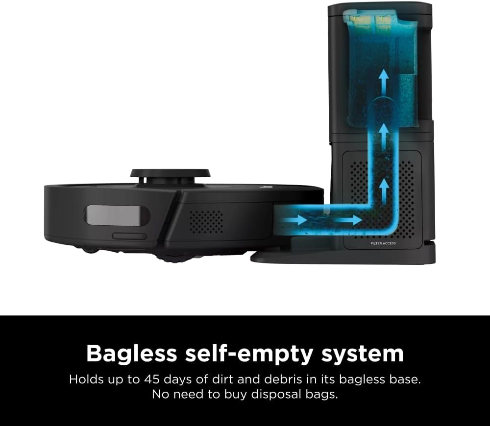 Iq Robot Vacuum – Bagless Self-Empty, Multi-Surface