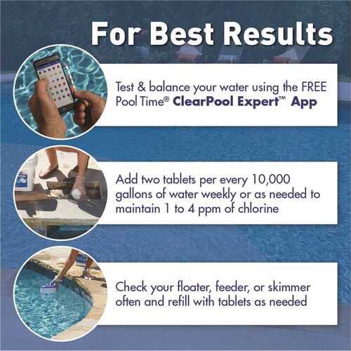 2026 Pool Time 21827PTM 35 lbs. Chlorinating Tablets