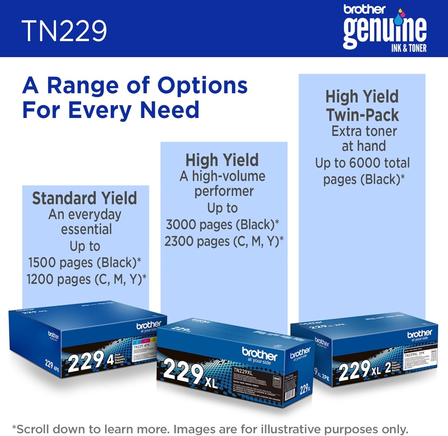 Genuine Tn2294Pk 4-Pack Toner Cartridges Set