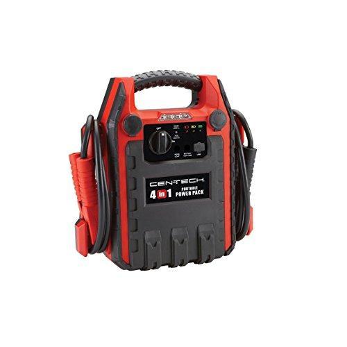 2026 4-in-1 Jump Starter with 260 PSI Air Compressor; 12VDC outlet; Built-in Work Light