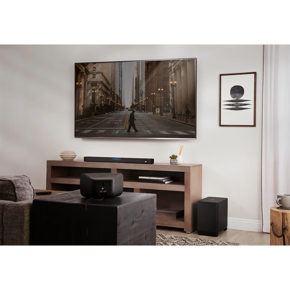 2026 Polk Audio React Home Theater System with React Sound Bar, Wireless Subwoofer, and Wireless Surround Speakers