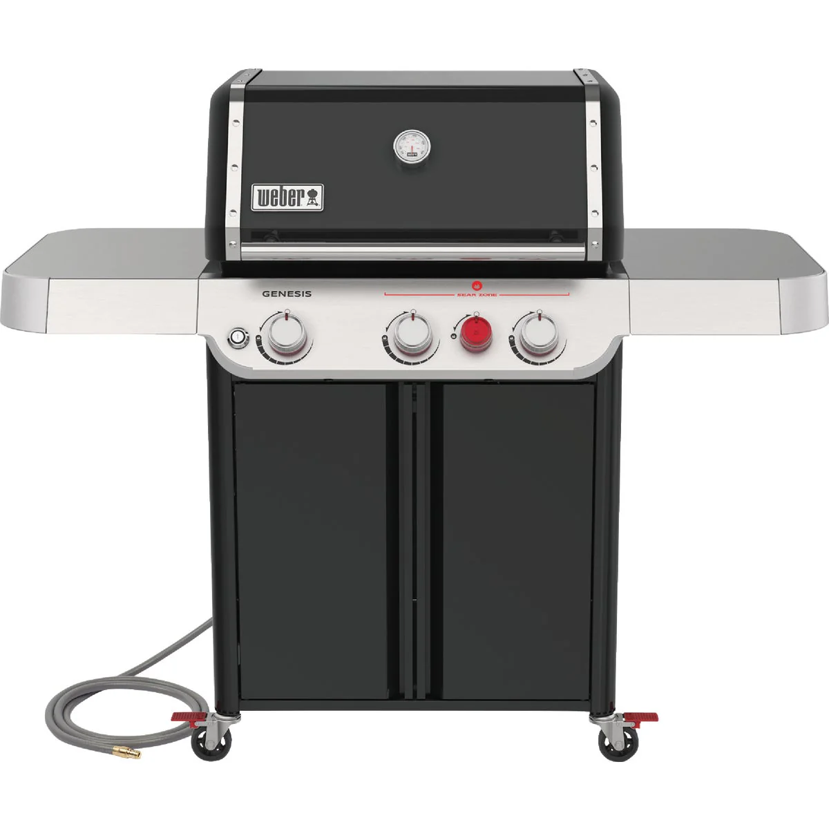 2026 Weber Genesis E-325 Natural Gas Grill – 3 Burners with Extra-Large Sear Zone, PureBlu Burners, Porcelain-Enameled Cast-Iron Grates & Flavorizer Bars