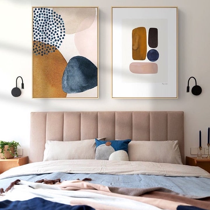 Abstract Morandi Watercolor Line
