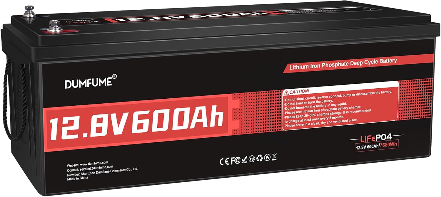 12V 300Ah Lithium LiFePO4 Battery with 200A BMS