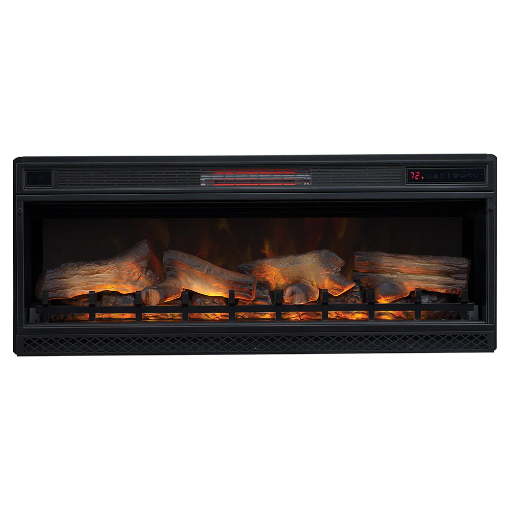 2026 Hutchinson 70-in Electric FireplaceTV Stand in Oak Espresso