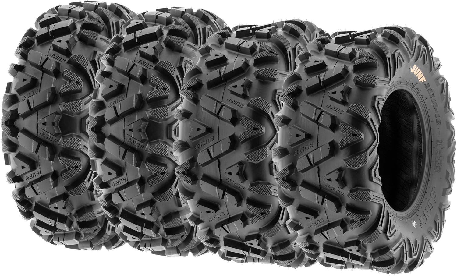 ATV UTV All-Terrain Tires Set of 4 25X8-12 25X10-12