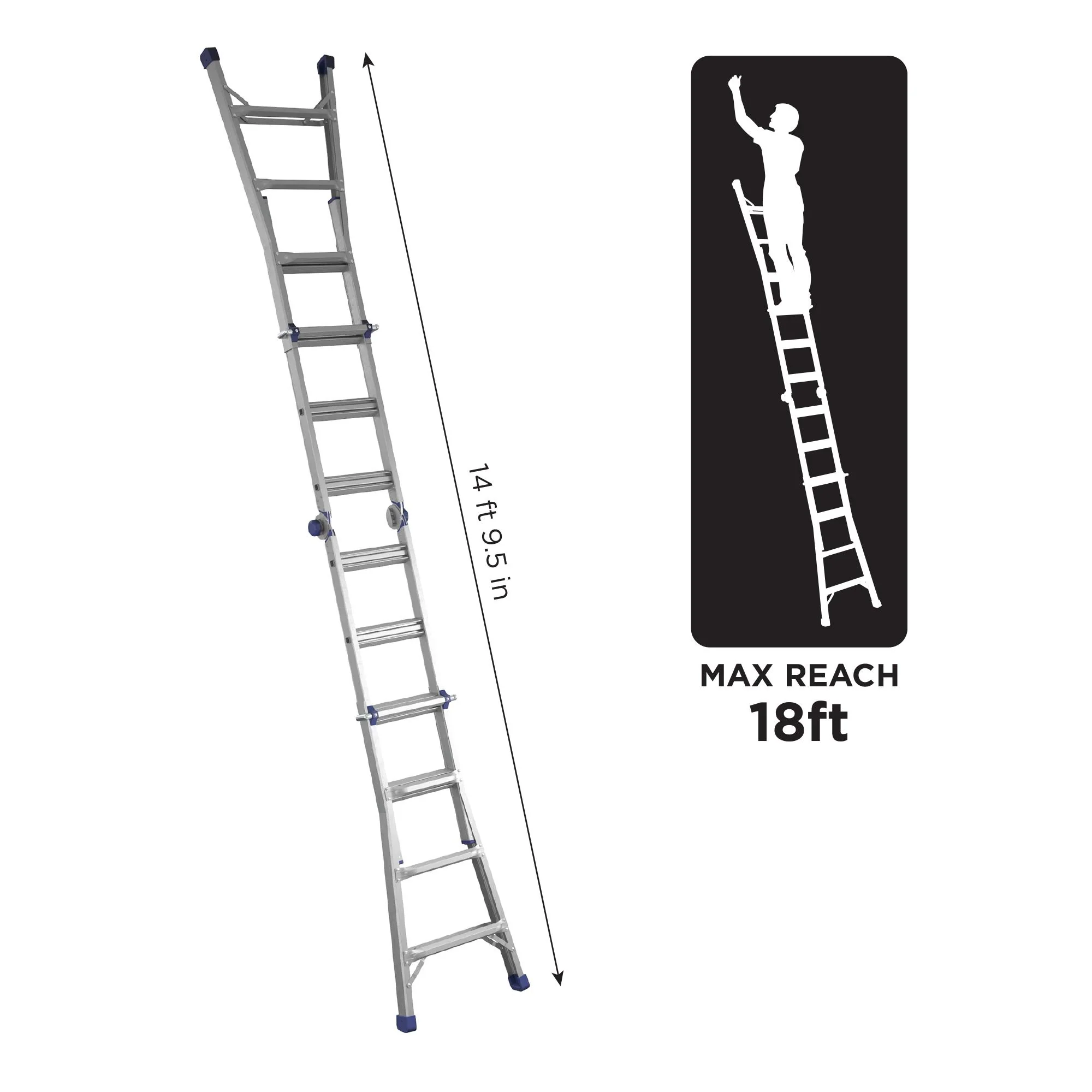 18 Ft. Height Multi-Position Ladder