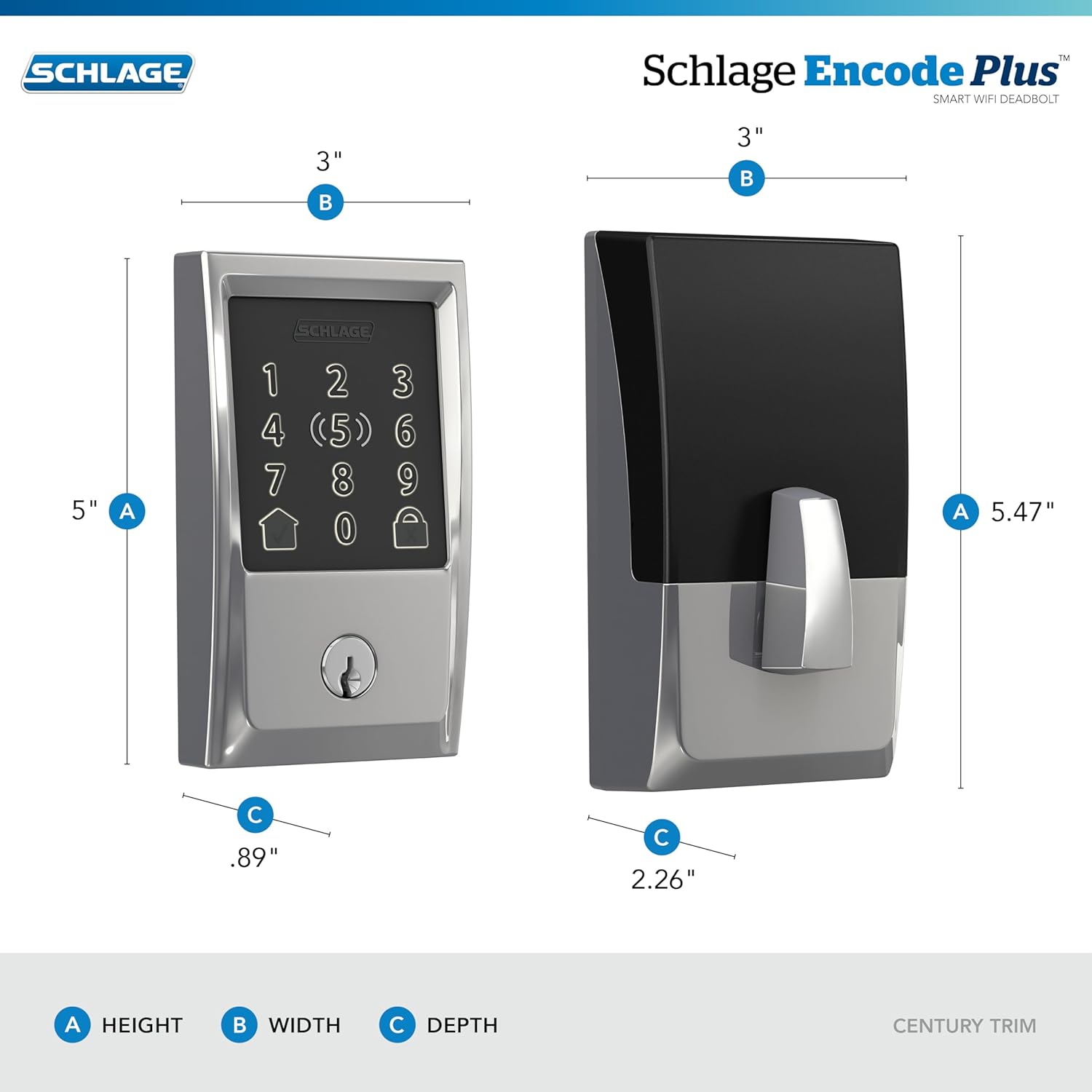 Encode Plus Smart Wi-Fi Lock – Keyless Entry Deadbolt