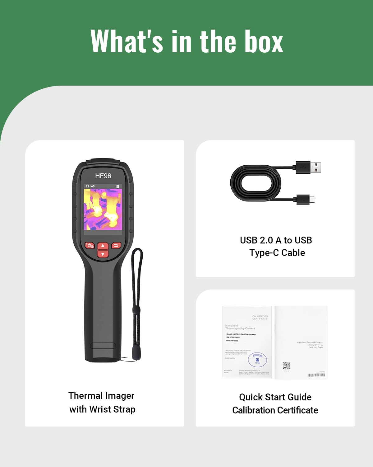 2026 Thermal Camera, Super Resolution 240 x 240, Thermal Imaging Camera with Laser Pointer, 96 x 96 IR Resolution, 25 HZ Infrared Camera,-4°F to 1022°F, 50°FOV, 8h Battery Life Thermal Imager