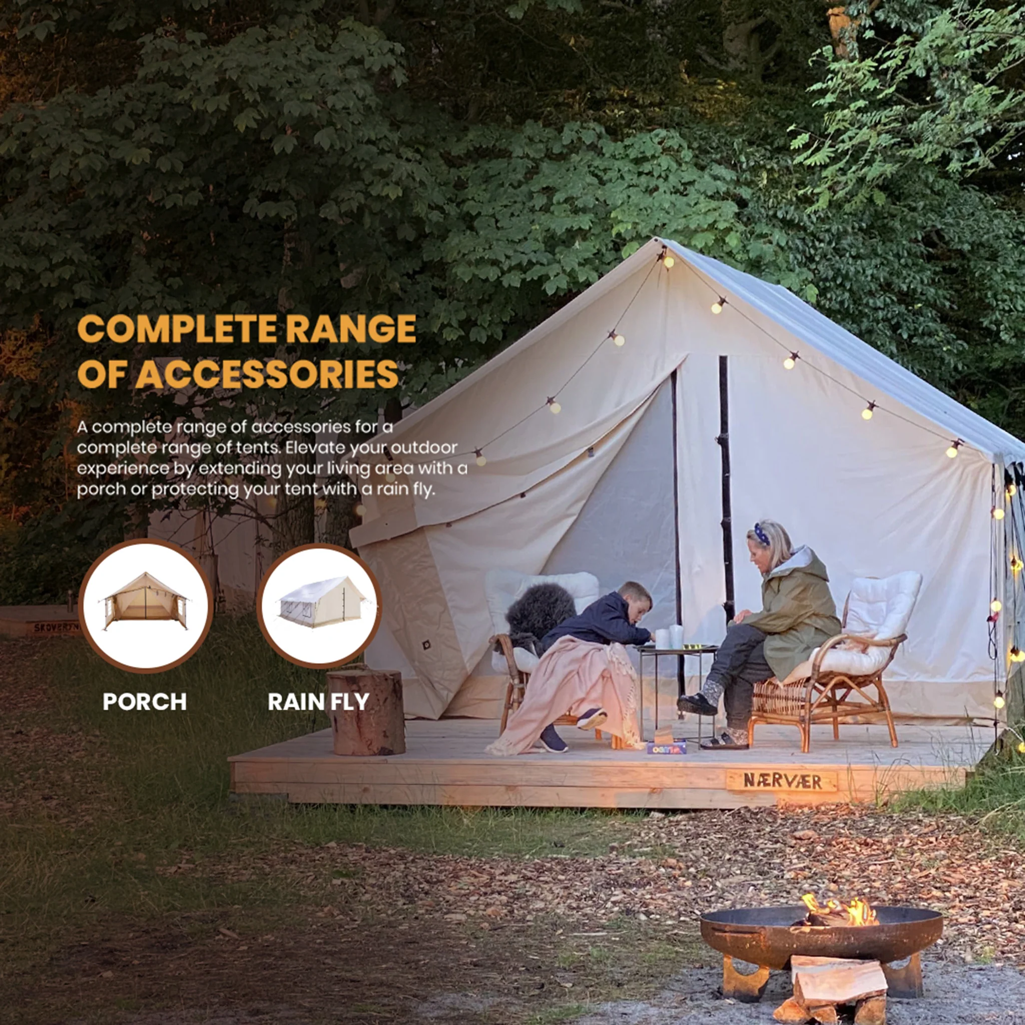 Alpha PRO Wall Tent — Versatile 4-Season Wall Tent with Complete Setup Kit