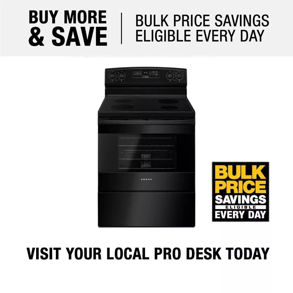 2026 4.8 cu. ft. Electric Range in Stainless Steel �� Black