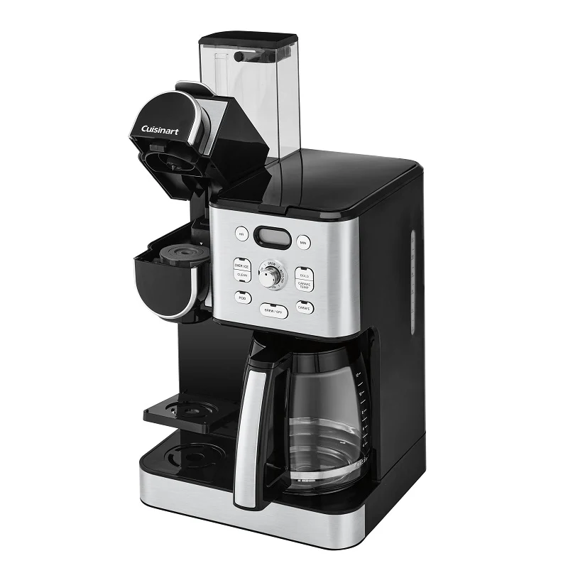 Cuisinart 2-in-1 Coffeemaker – Dual Brew System with 12-Cup Carafe & Single-Serve Pod Compatibility