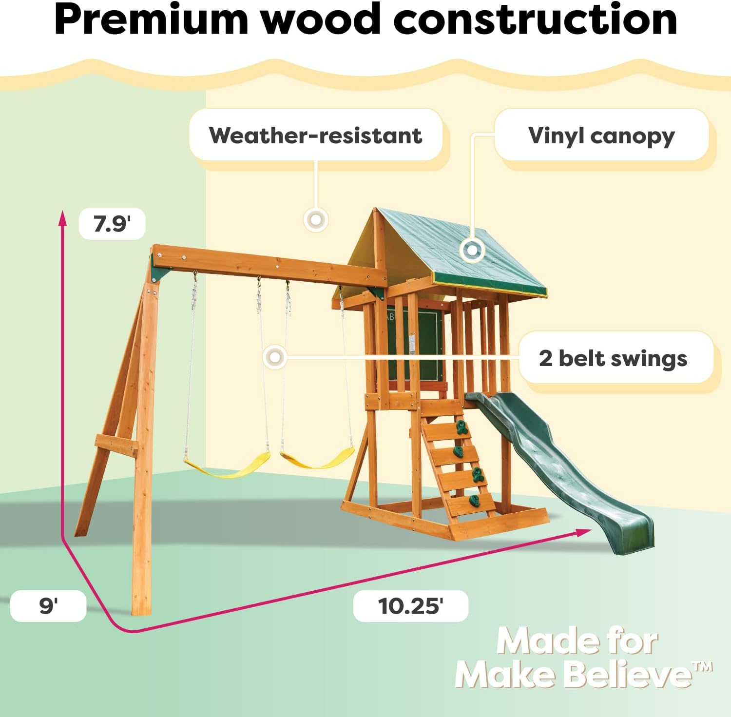 Appleton Wooden Swing Set – Amazon Exclusive