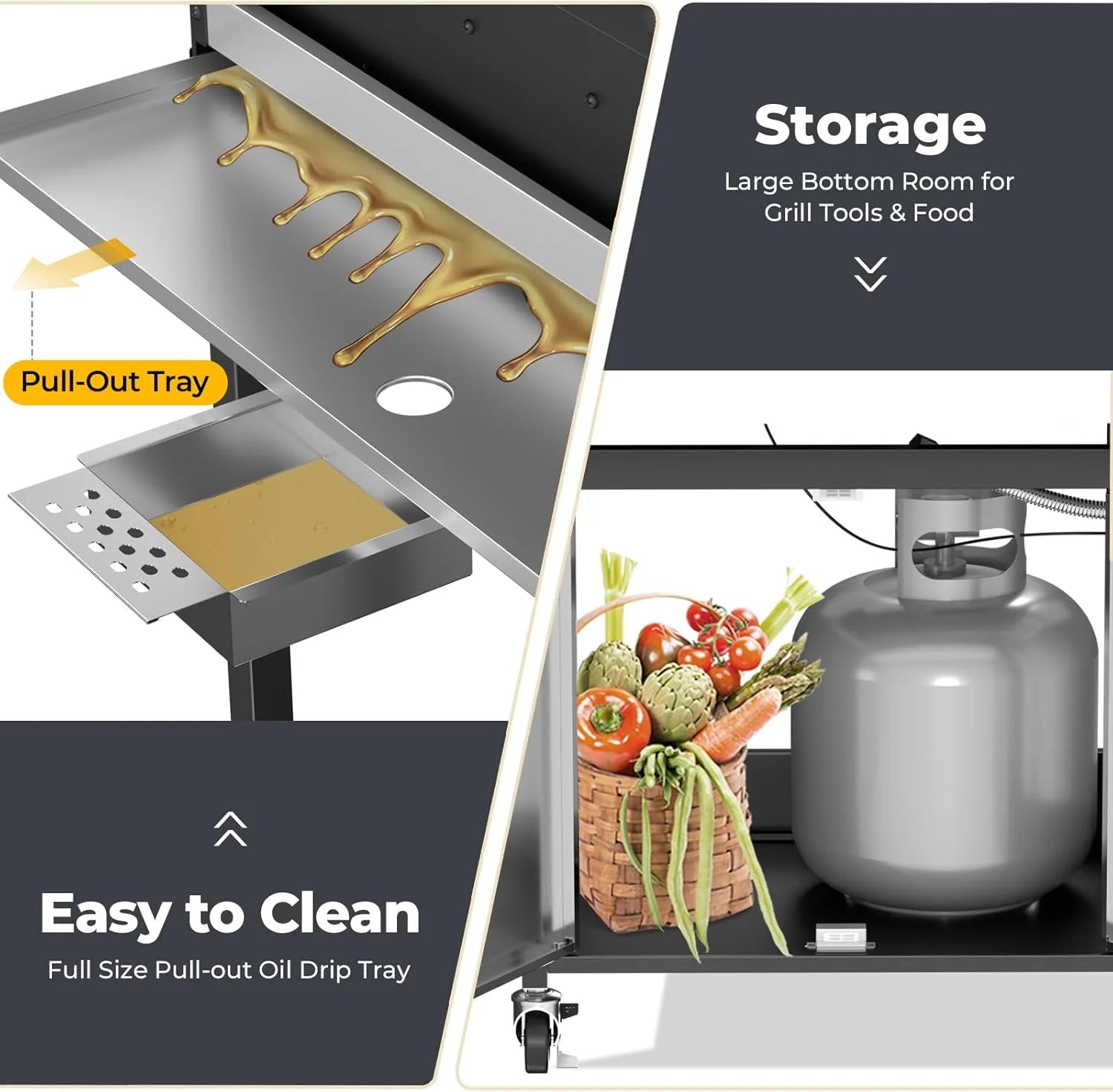 2026 3 & 4-Burner Propane Gas Grills with Side Burners, for Outdoor Cooking, BBQ, Patio, Camping