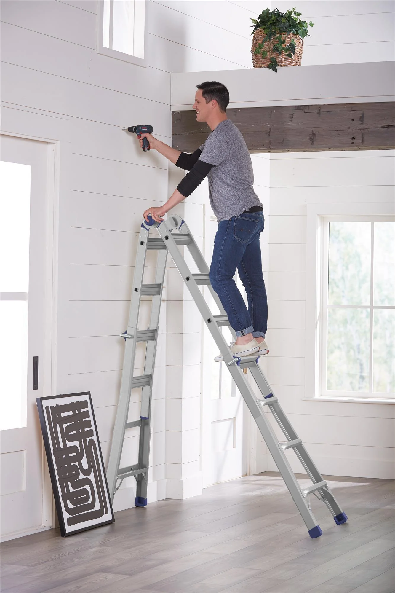 18 Ft. Height Multi-Position Ladder