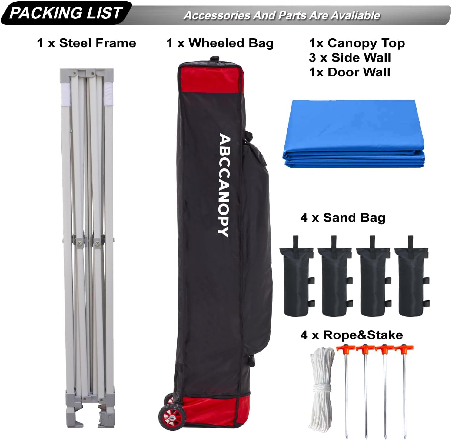 Easy Pop Up Canopy Tent 10×10 with Sidewalls