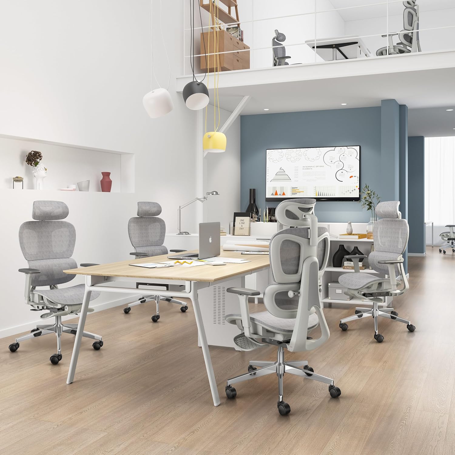 Ergonomic Mesh Office Chair with Adjustable Armrest