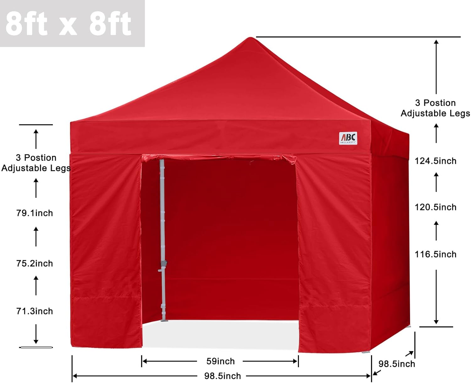 Easy Pop Up Canopy Tent 10×10 with Sidewalls