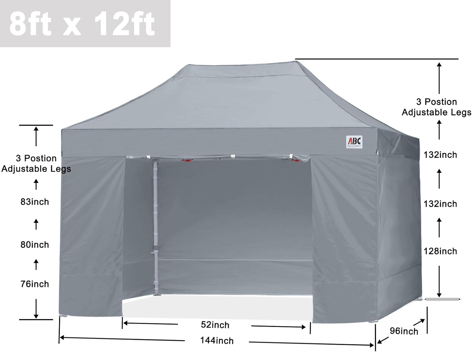 Easy Pop Up Canopy Tent 10×10 with Sidewalls
