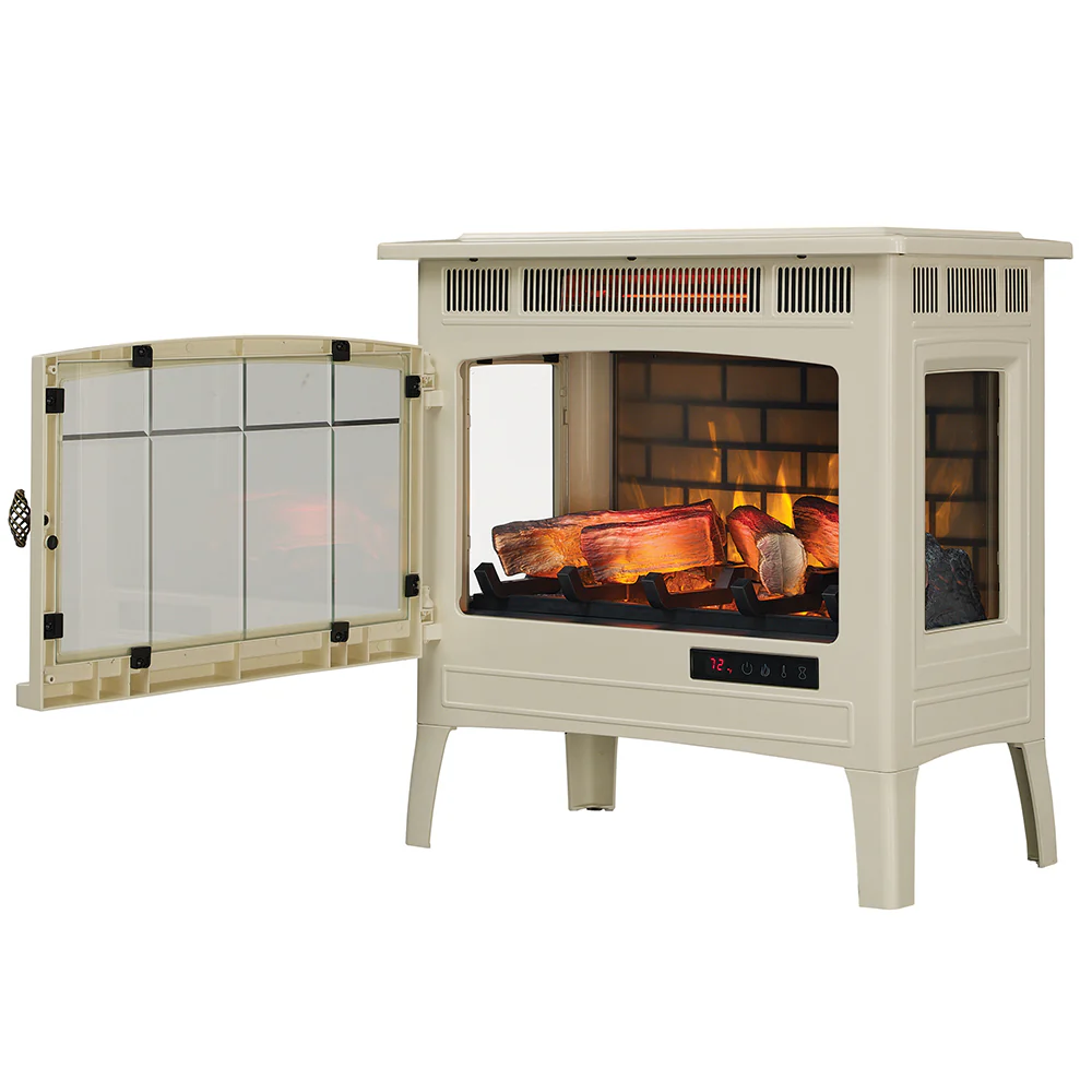 2026 Duraflame 3D Cream Infrared Electric Fireplace Stove with Remote Control - DFI-5010-04