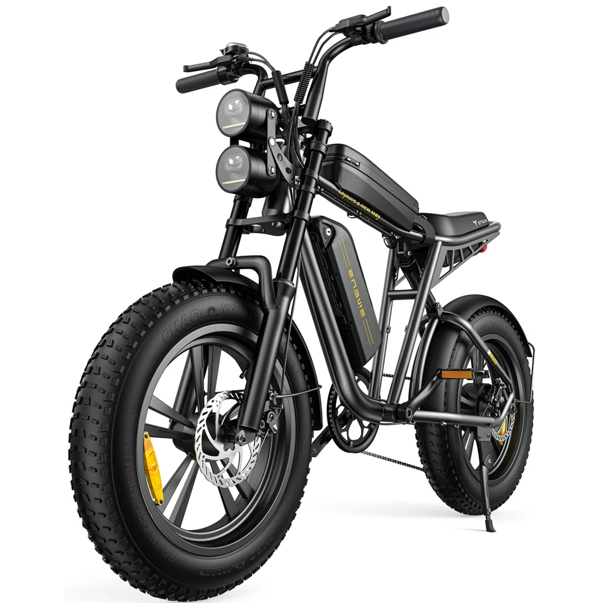 2026 AKEZ Electric Bike for Adults - 1000W 28mph Moped Ebike with 48V 13A Removable Battery, Up to 94 Miles All Terrain Off Road E-Bike with 20*4.0