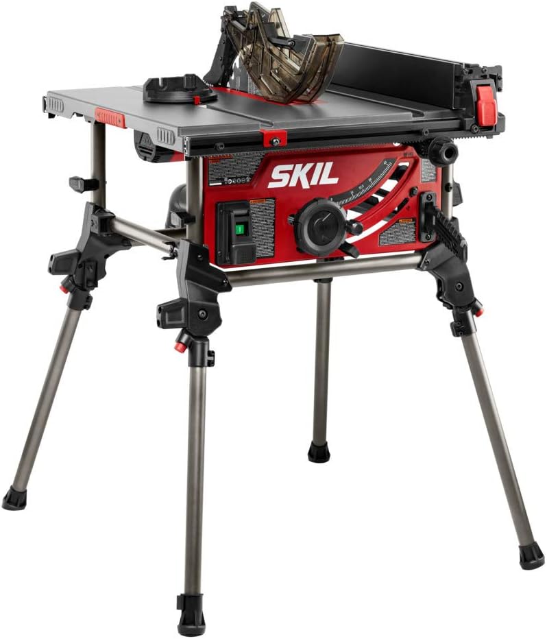 15 Amp 10′′ Jobsite Table Saw with Folding Stand