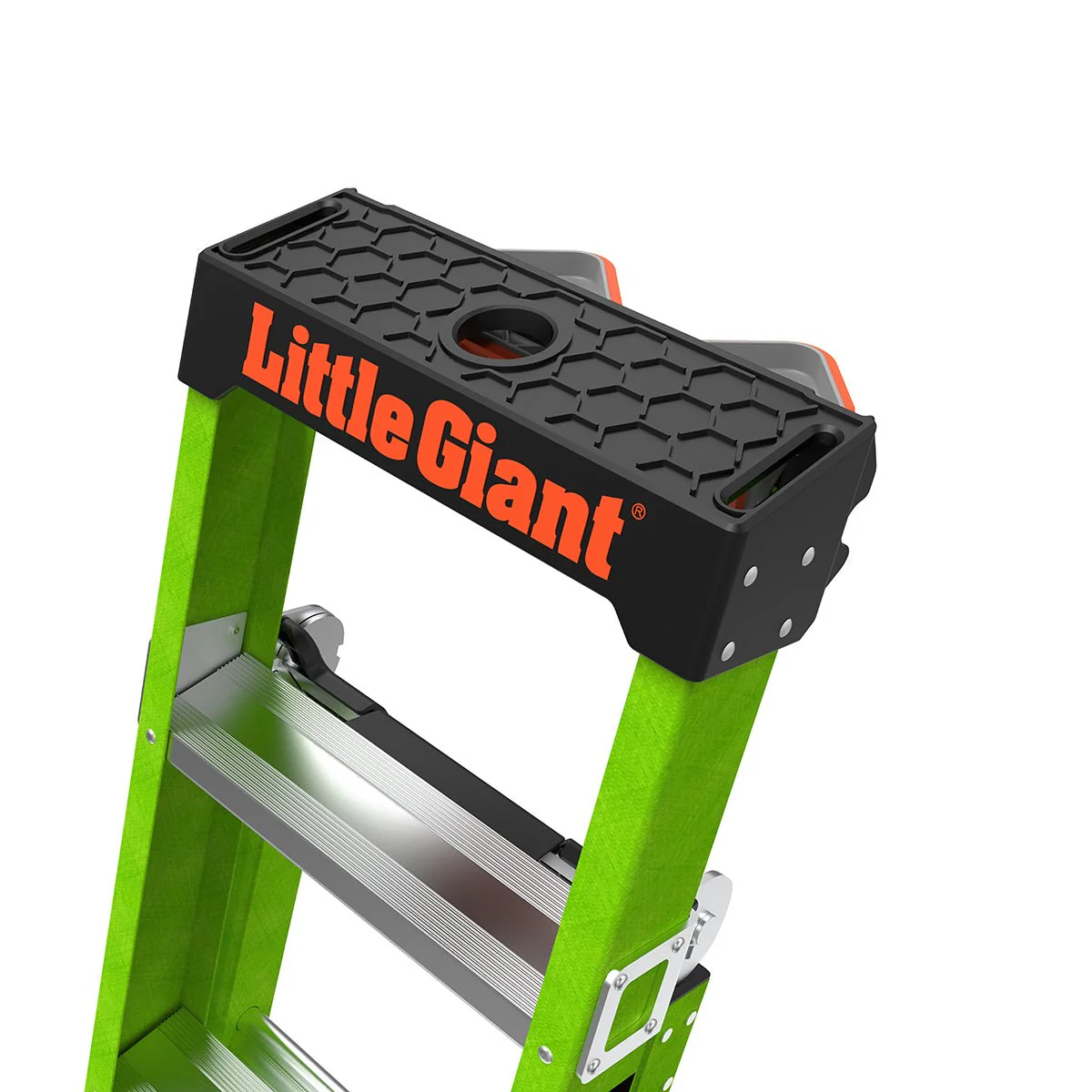 Little Giant 13906-303 KING KOMBO™ 6-Foot Fiberglass 3-in-1 Professional Ladder, 375 lbs Capacity