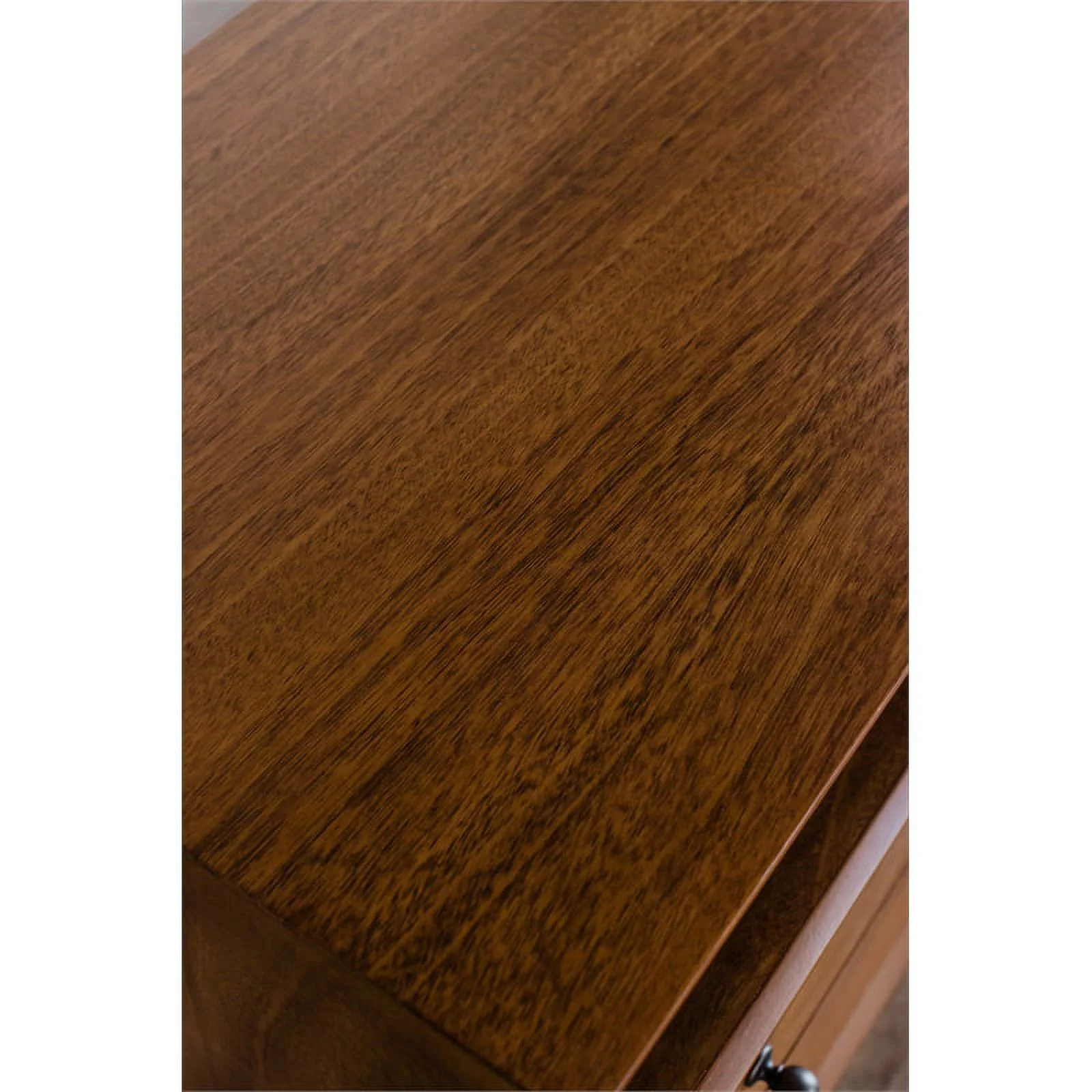 2026 Home Square 4 Piece Set with Small TV Console Full Wood Bed & Large Nightstand